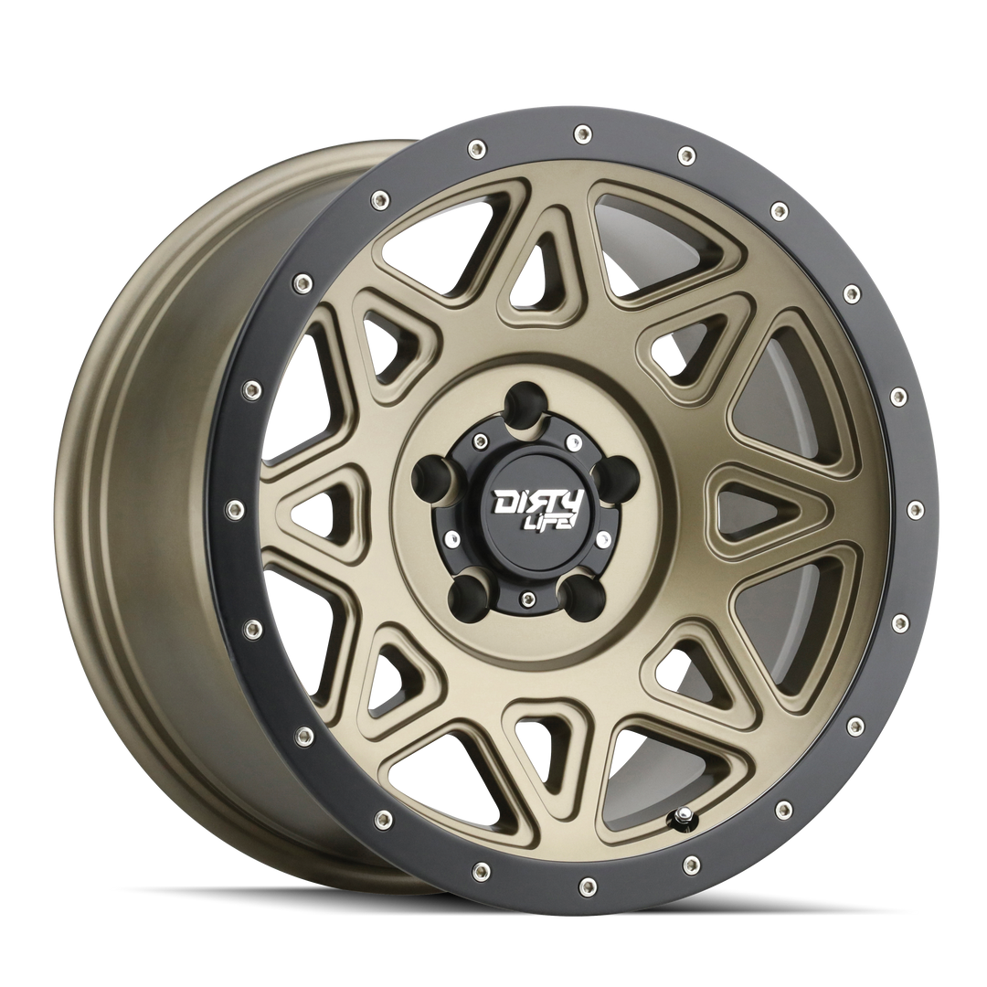 DIRTY LIFE THEORY 9305 20x9 5x127  0 78.1 MATTE GOLD W/ MATTE BLACK LIP - TheWheelShop.ca