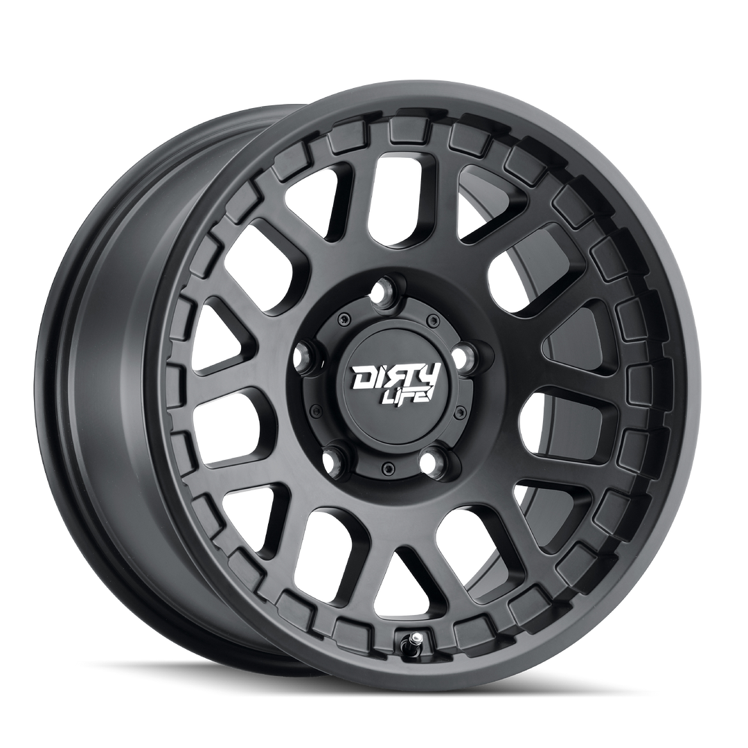 DIRTY LIFE MESA 9306 17x9 6x139.7  0 106 MATTE BLACK - TheWheelShop.ca