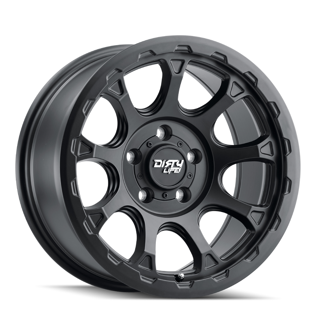DIRTY LIFE DRIFTER 9307 17x8.5 6x139.7  -6 87.1 MATTE BLACK - TheWheelShop.ca