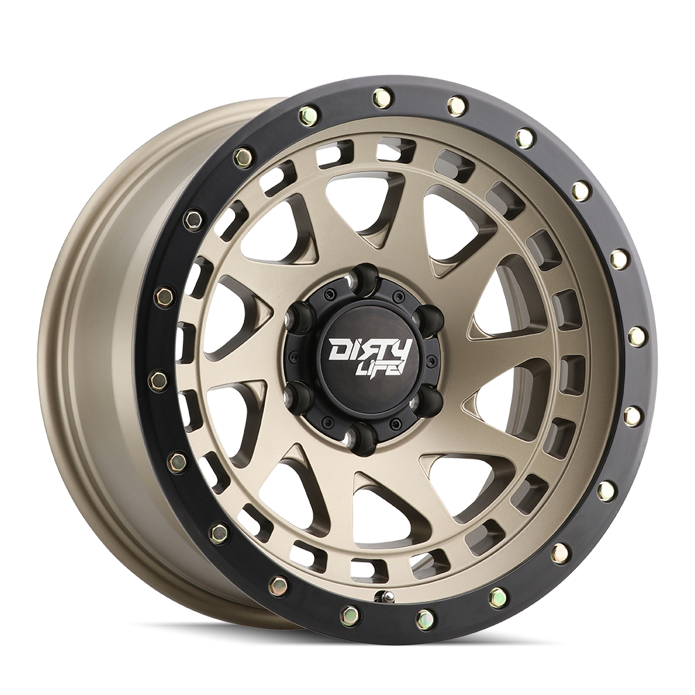 Dirty Life Enigma 9311 17x9 5x127 -12 71.5 Satin Gold