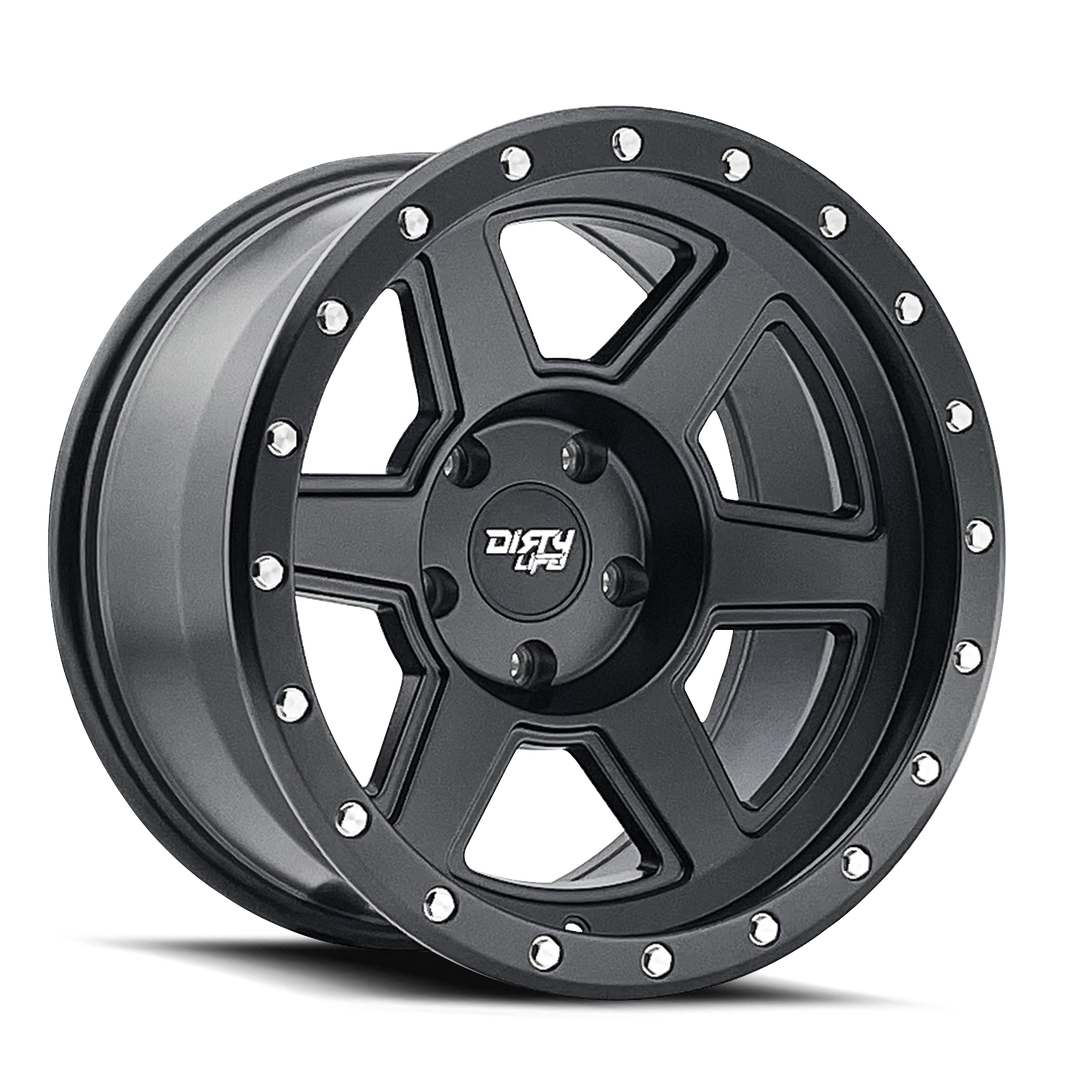 Dirty Life Compound 9315 18x9 5x127 -12 78.1 Matte Black