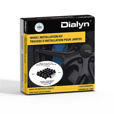 Kit 20x Mag Black Nut OEM Flat/60° Seat-12x1.25mm-13mm Shank-21mm Hex with Thin Wall Socket Adapter