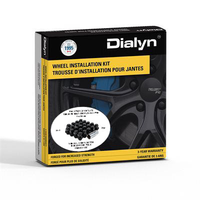 Kit 24x Mag Black Nut OEM Flat/60° Seat-12x1.50mm-12mm Shank-21mm Hex with Thin Wall Socket Adapter