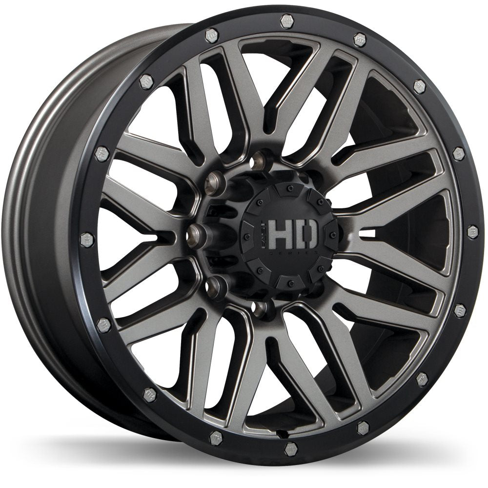 FAST HD SERIES MENACE 18X9.0 8X170MM +15 125 SATIN GUNMETAL WITH BLACK TRIM - TheWheelShop.ca