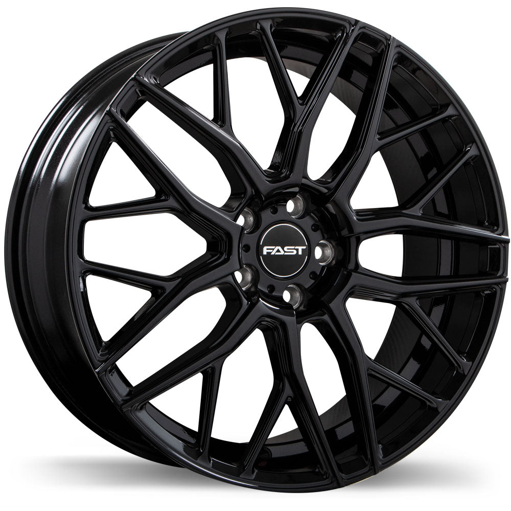 Fast Wheels Vybz 19x8.5 5x112mm +40 72.6 Gloss Black