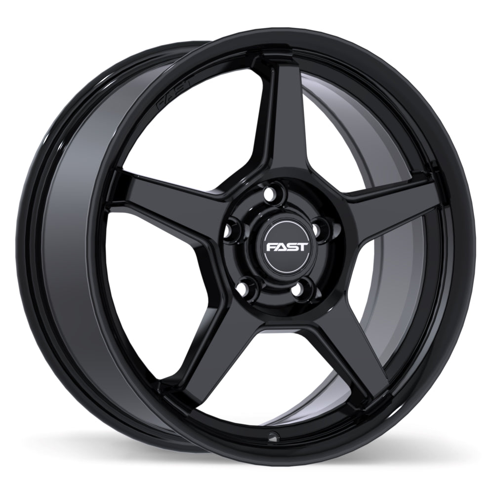 Fast Wheels Flair 17x7.0 5x114.3mm 48 56.1 Gloss Black