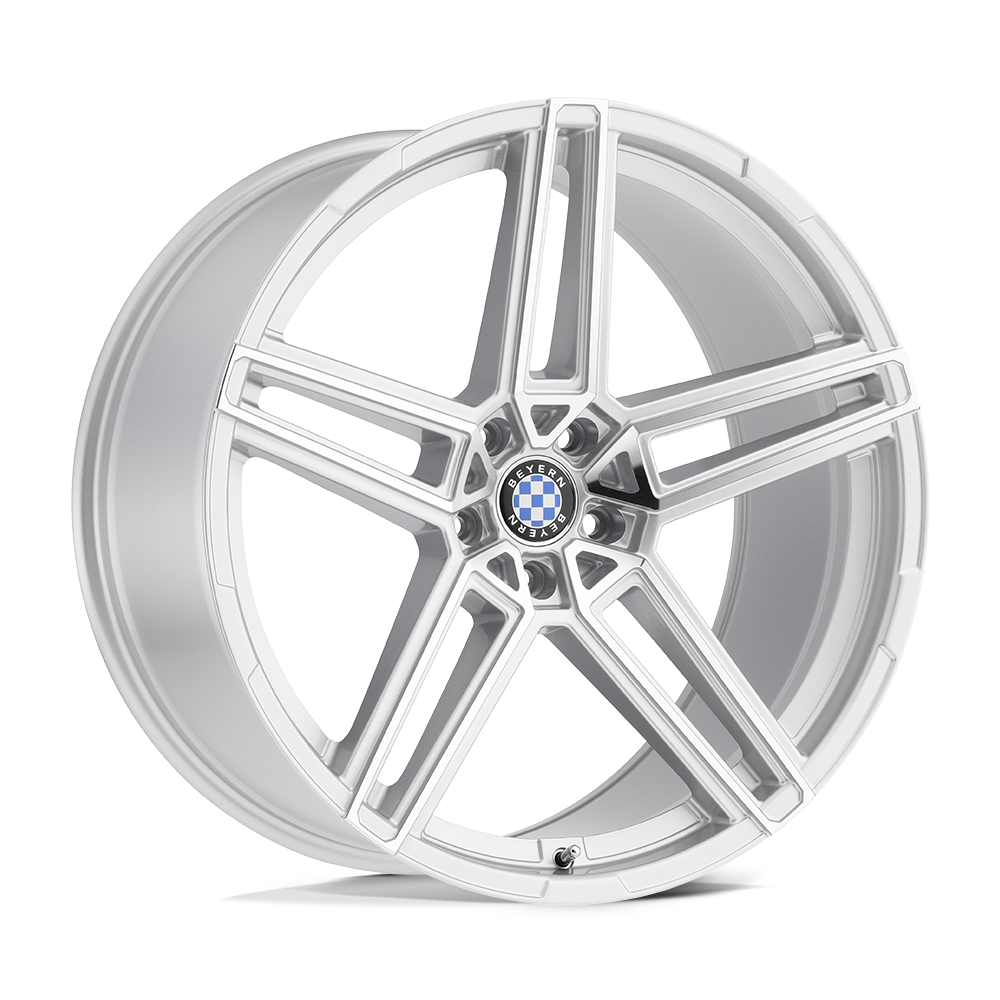 Beyern Gerade 22x10 5x120 30 72.56 Silver W/ Mirror Cut Face