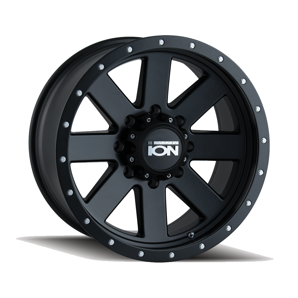 ION TYPE 134 20x9 6x120  18 66.9 MATTE BLACK/BLACK BEADLOCK - TheWheelShop.ca