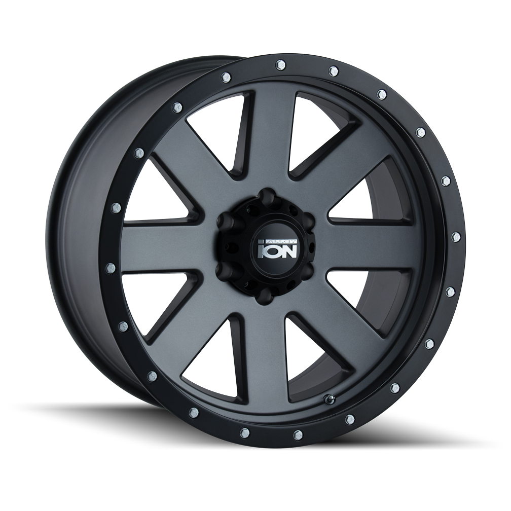 ION TYPE 134 20x9 5x150  18 110 MATTE GUNMETAL/BLACK BEADLOCK - TheWheelShop.ca