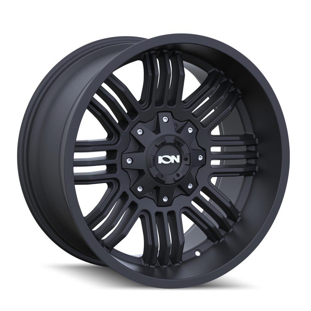 ION TYPE 144 17x9 6x135 6x139.7 -12 106 MATTE BLACK - TheWheelShop.ca