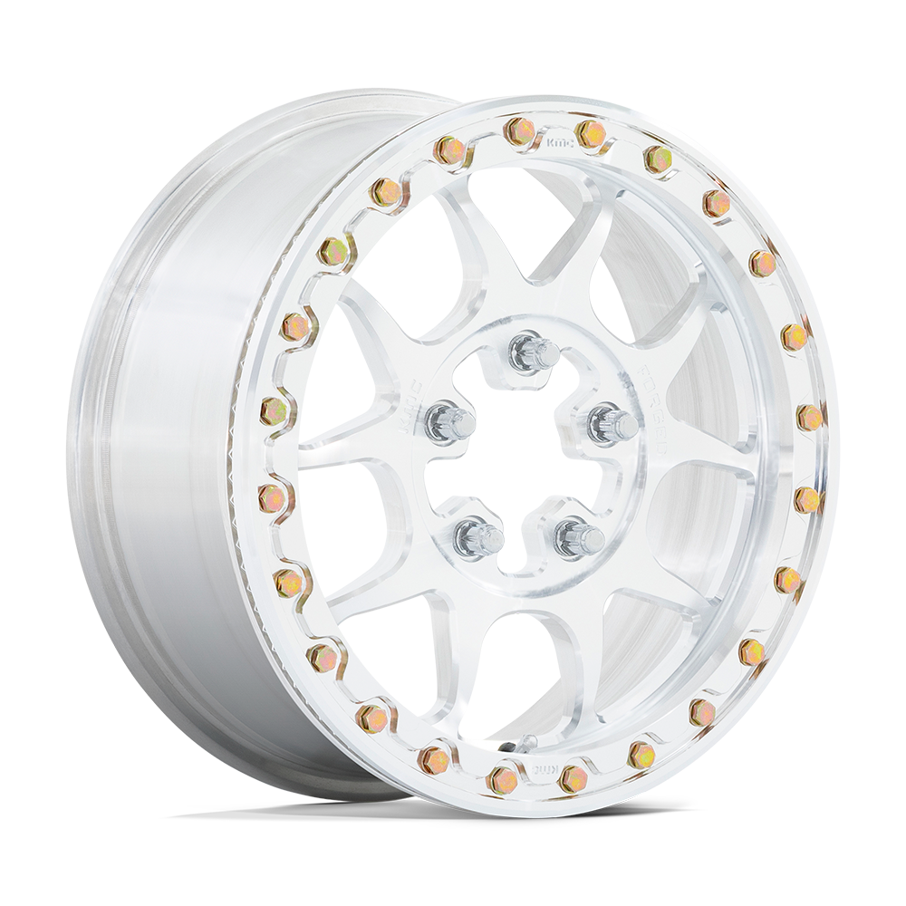 KMC Powersports Ks437 Toro Forged Beadlock 15x10 5x114.3 0 72.56 Raw Machined Forged