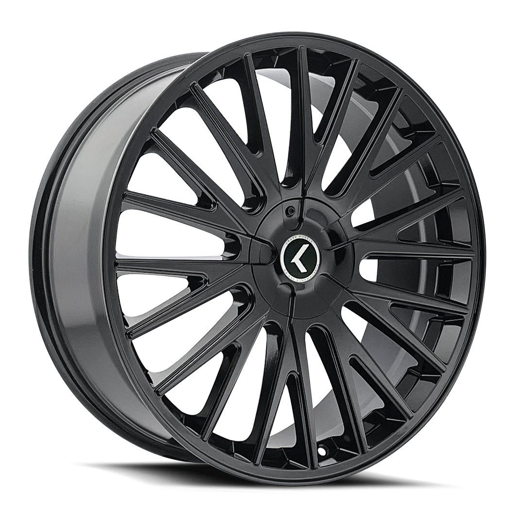 Kraze Double Down KR185 22x8.5 5x114.3 5x120 38 73 Gloss Black