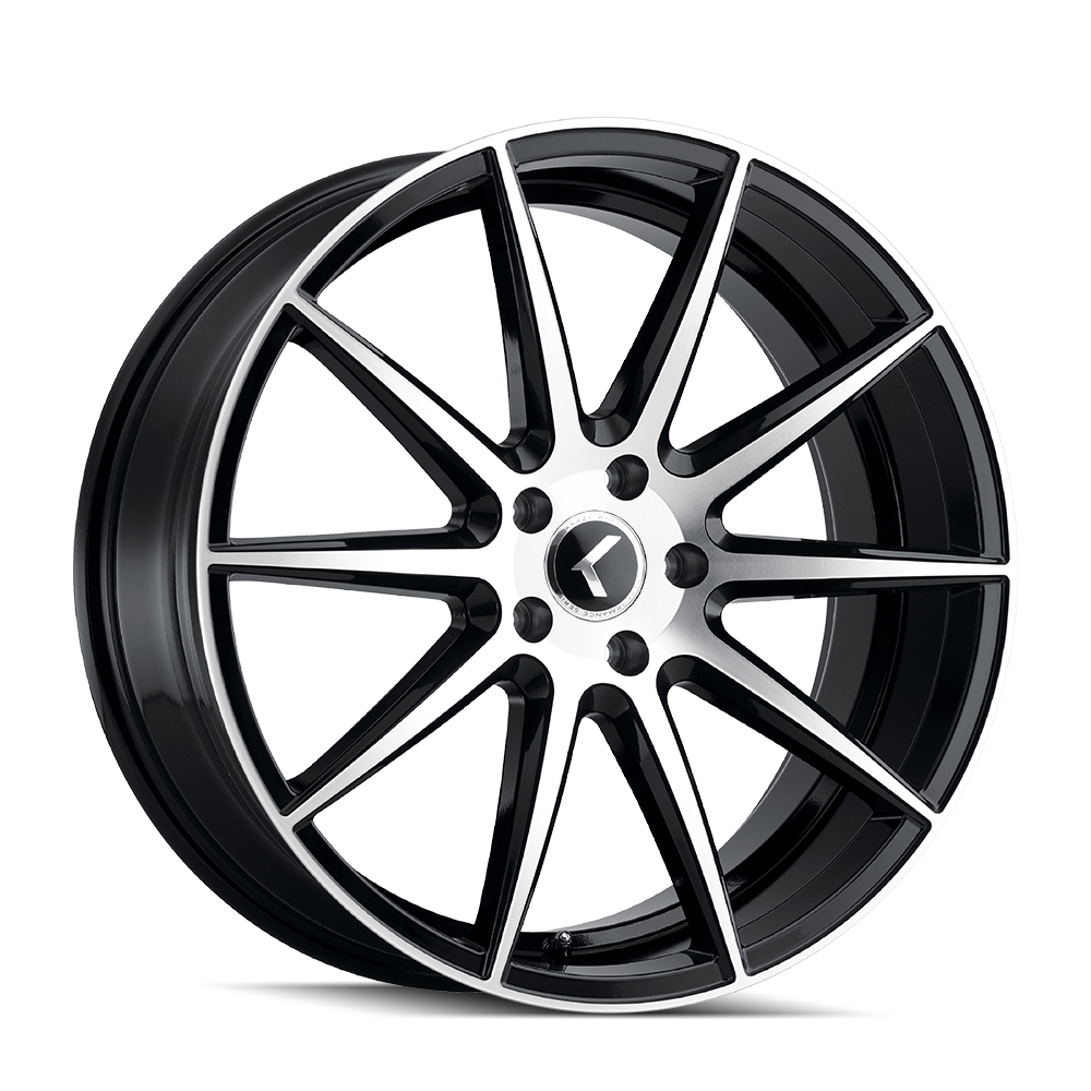 Kraze Cosmos KR194 17x8 5x114.3 38 72.62 Gloss Black Machined