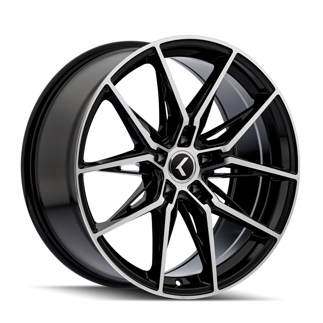 Kraze Evolve KR196 20x9 5x114.3 35 72.62 Gloss Black Machined