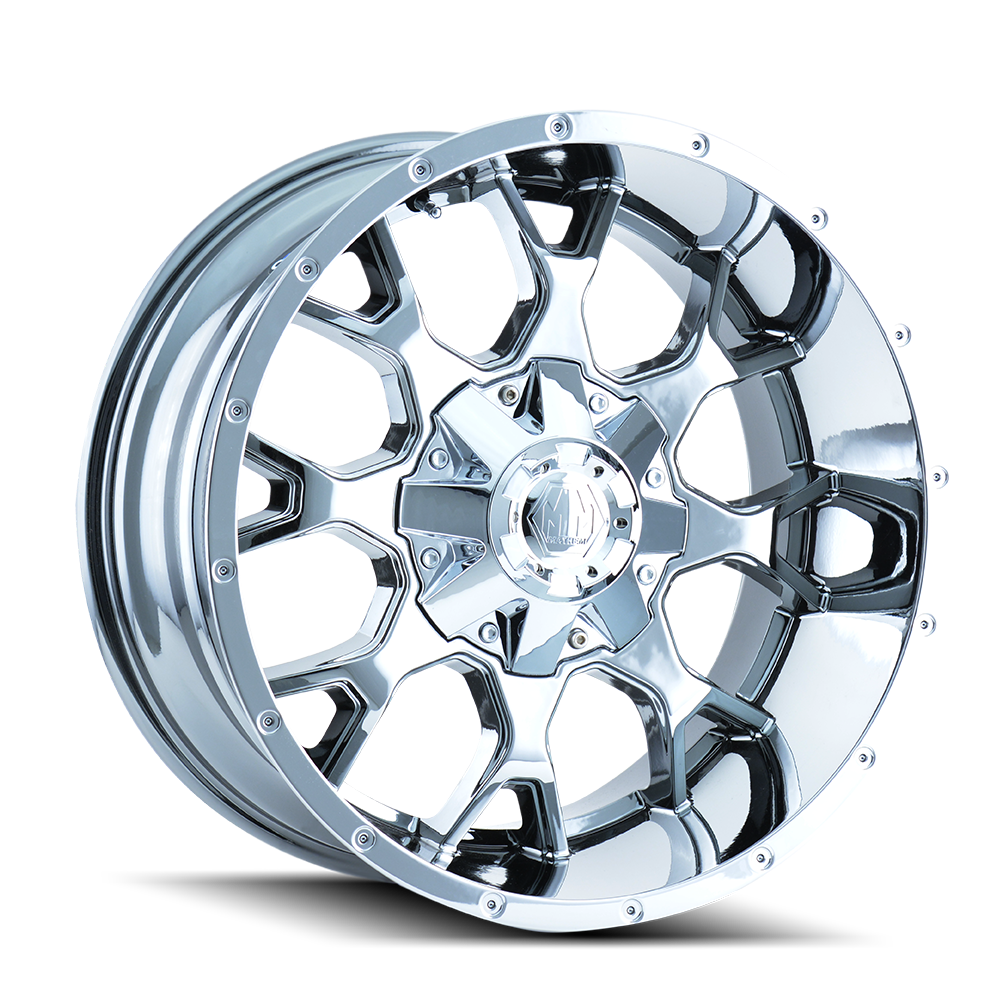 MAYHEM WARRIOR 8015 18x9 5x114.3 5x127 18 87 CHROME - TheWheelShop.ca