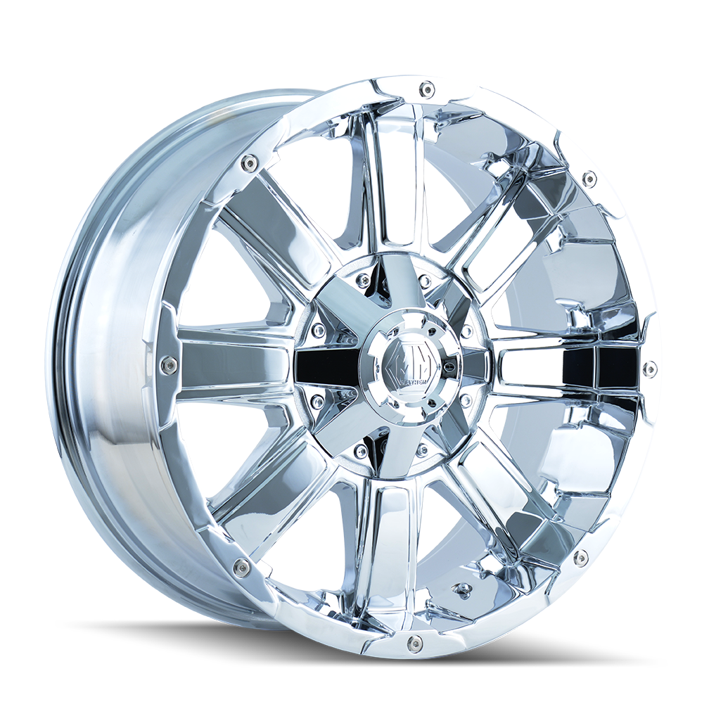 MAYHEM CHAOS 8030 20x9 6x135 6x139.7 -12 106 CHROME - TheWheelShop.ca