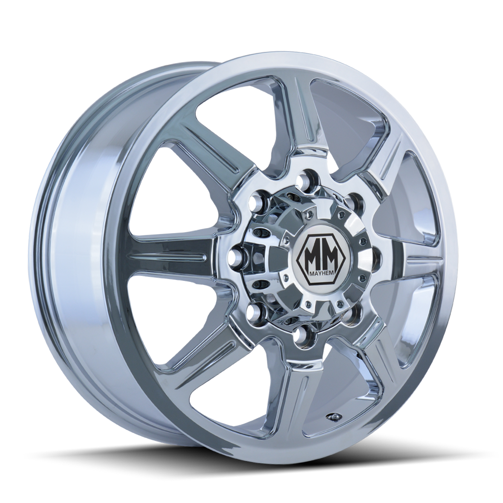 MAYHEM MONSTIR 8101 17x6.5 8x165.1  134 130.18 FRONT CHROME - TheWheelShop.ca
