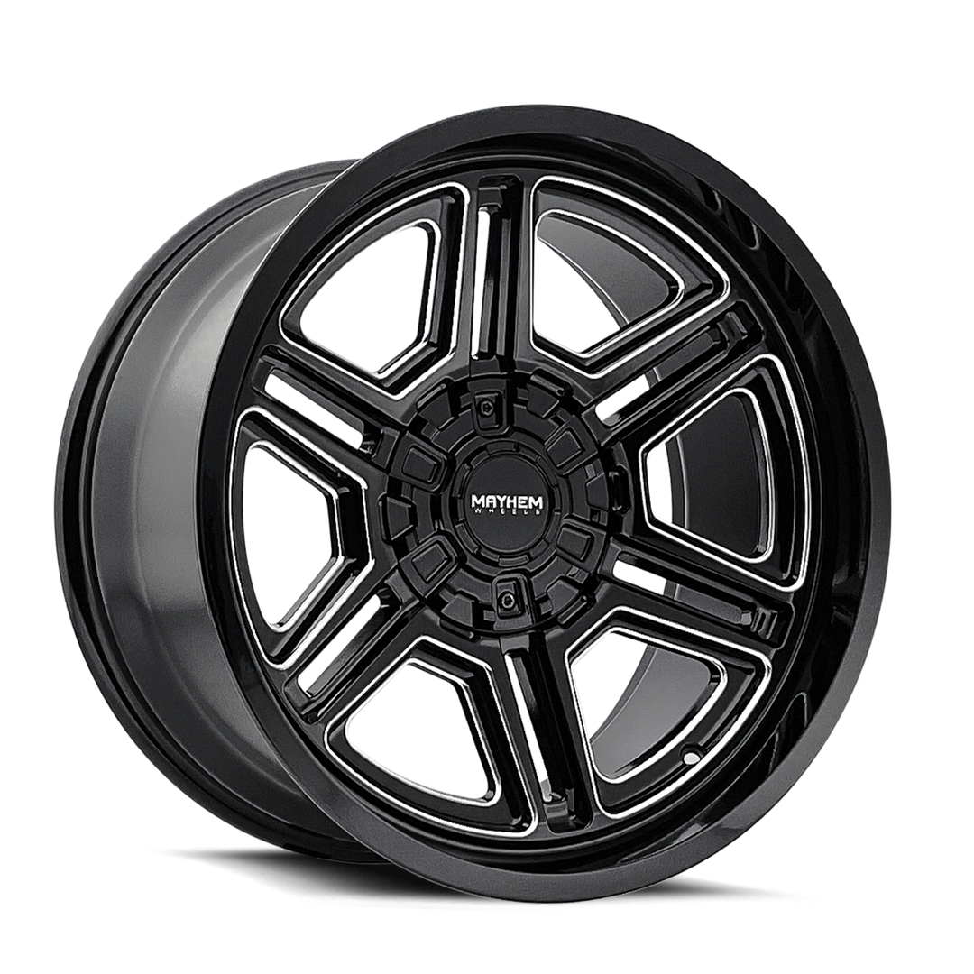 Mayhem Hermosa 8117 20x10 8x165.1 -25 130.8 Gloss Black Milled