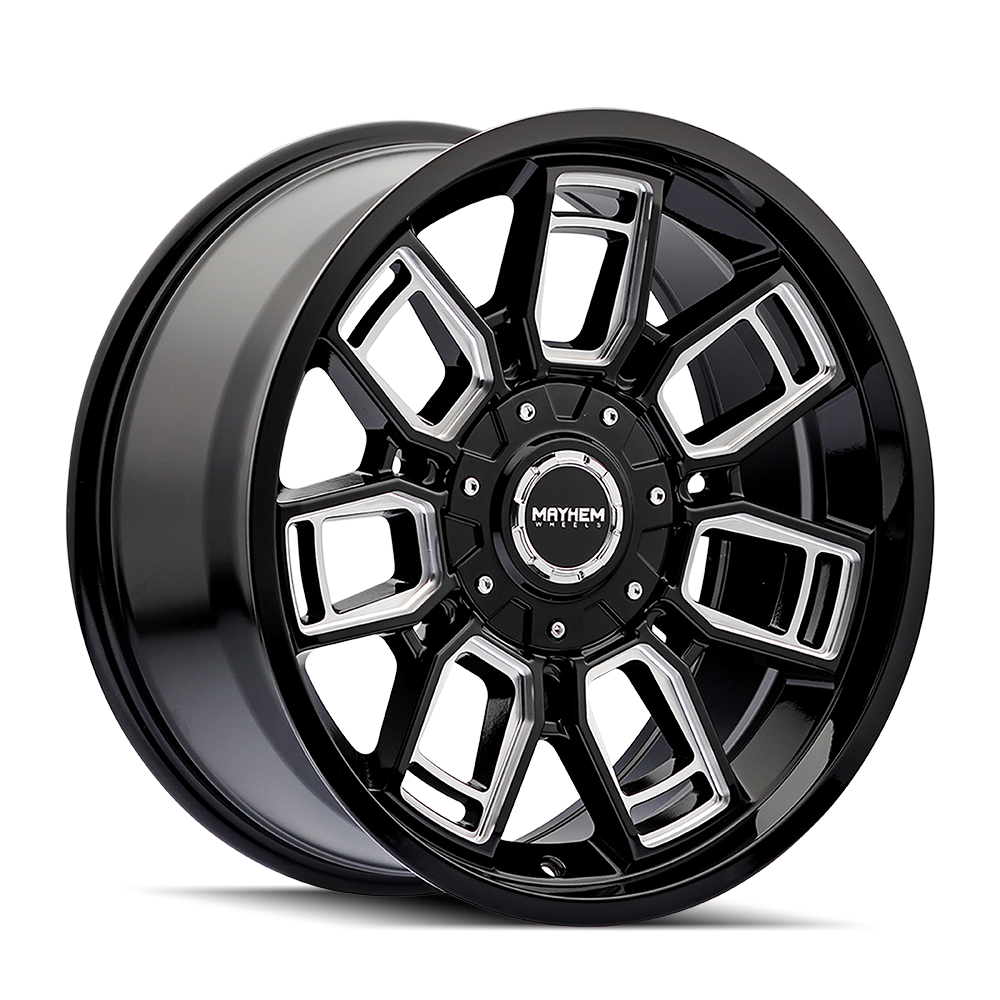 Mayhem Ordinance 8118 20x9 6x135 6x139.7 0 106.1 Gloss Black Milled