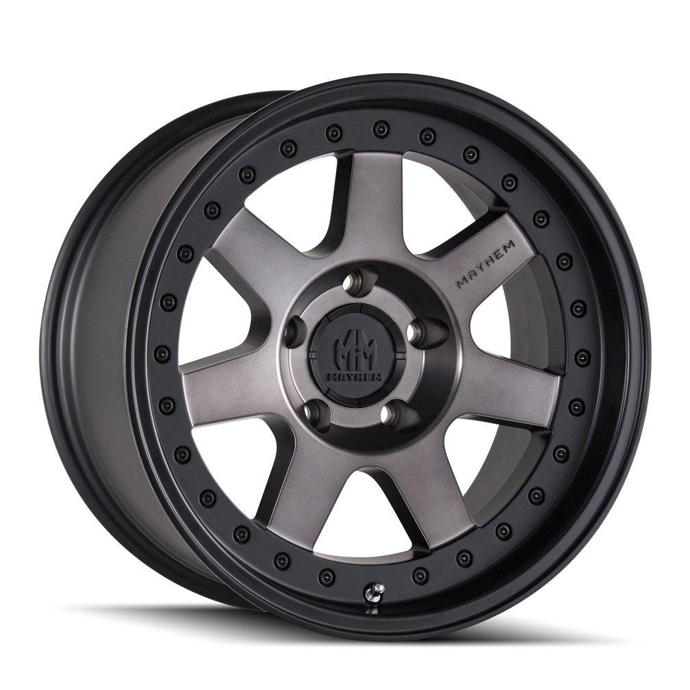 MAYHEM PRODIGY 8300 17x9 6x135  -6 87.1 MATTE BLACK W/DARK TINT - TheWheelShop.ca