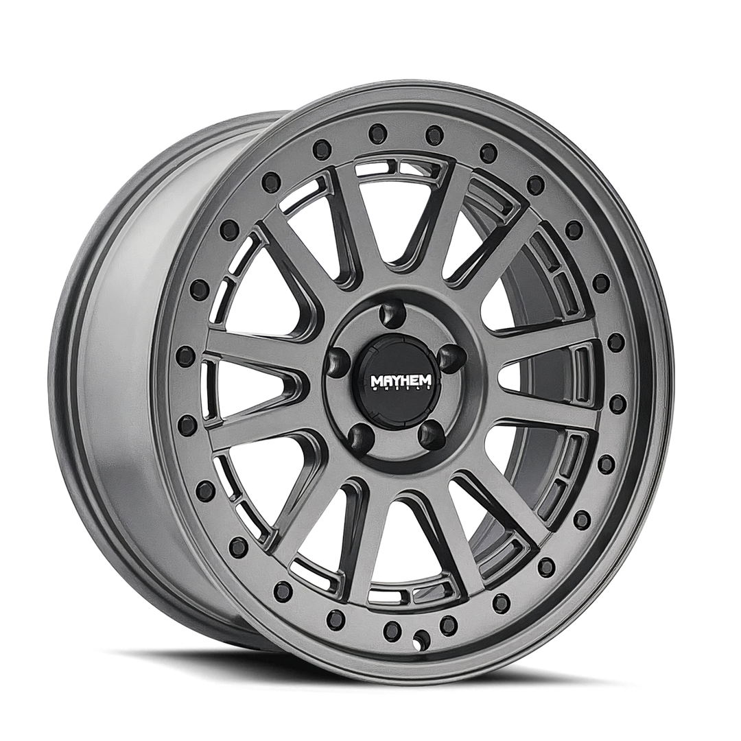 Mayhem Compass 8305 17x9 5x127 -6 78.1 Satin Gunmetal
