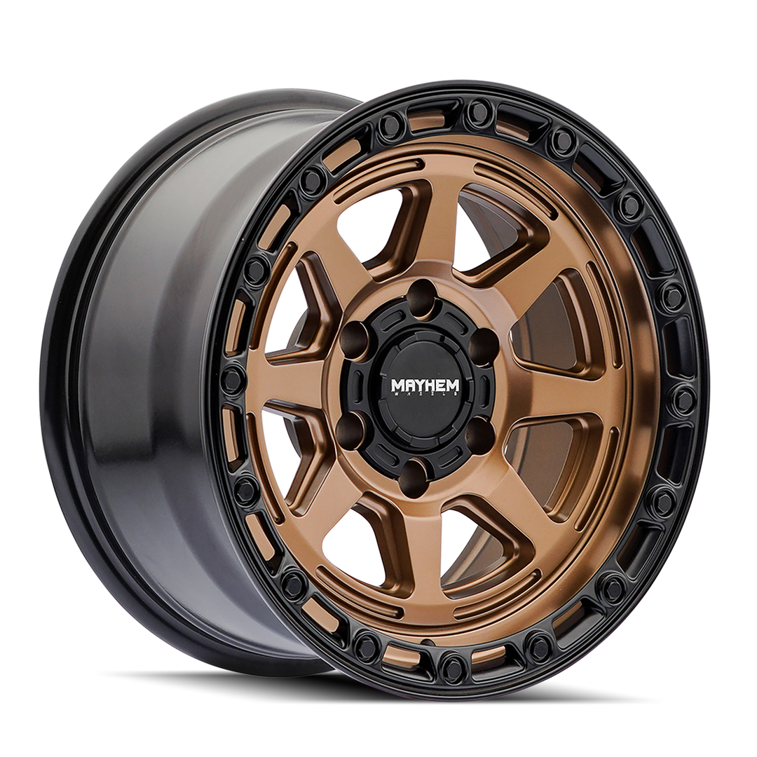 Mayhem Ridgeline 8306 17x8.5 5x127 -6 78.1 Satin Bronze