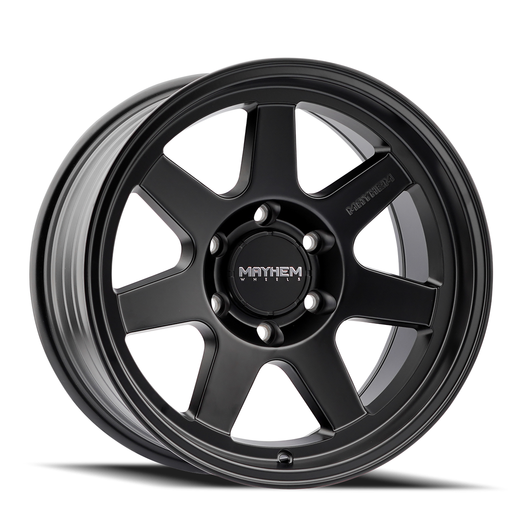 Mayhem Convoy 8307 17x9 5x127 -6 78.1 Satin Black