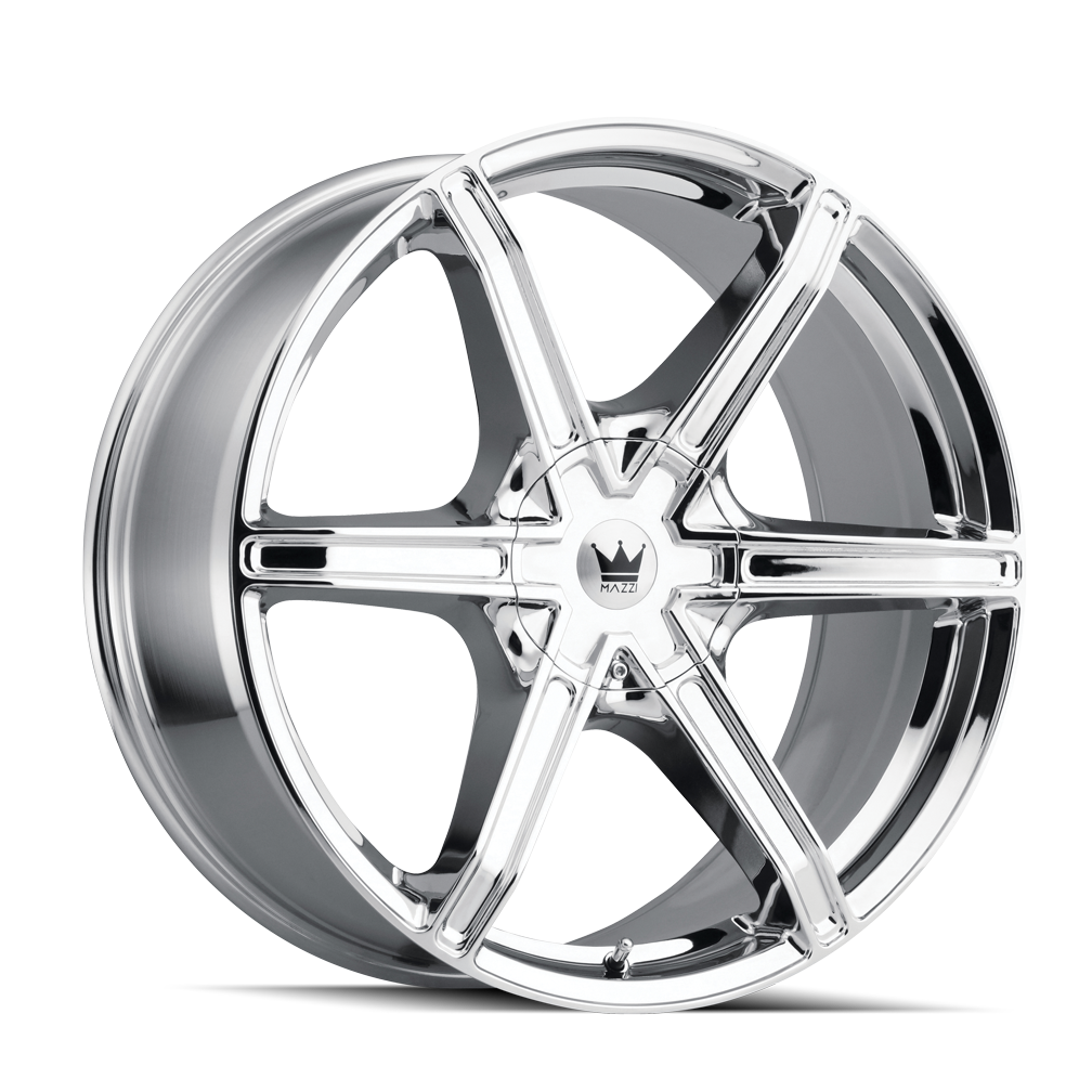 MAZZI STILTS 371 24x9.5 5x115 5x120 18 74.1 CHROME - TheWheelShop.ca