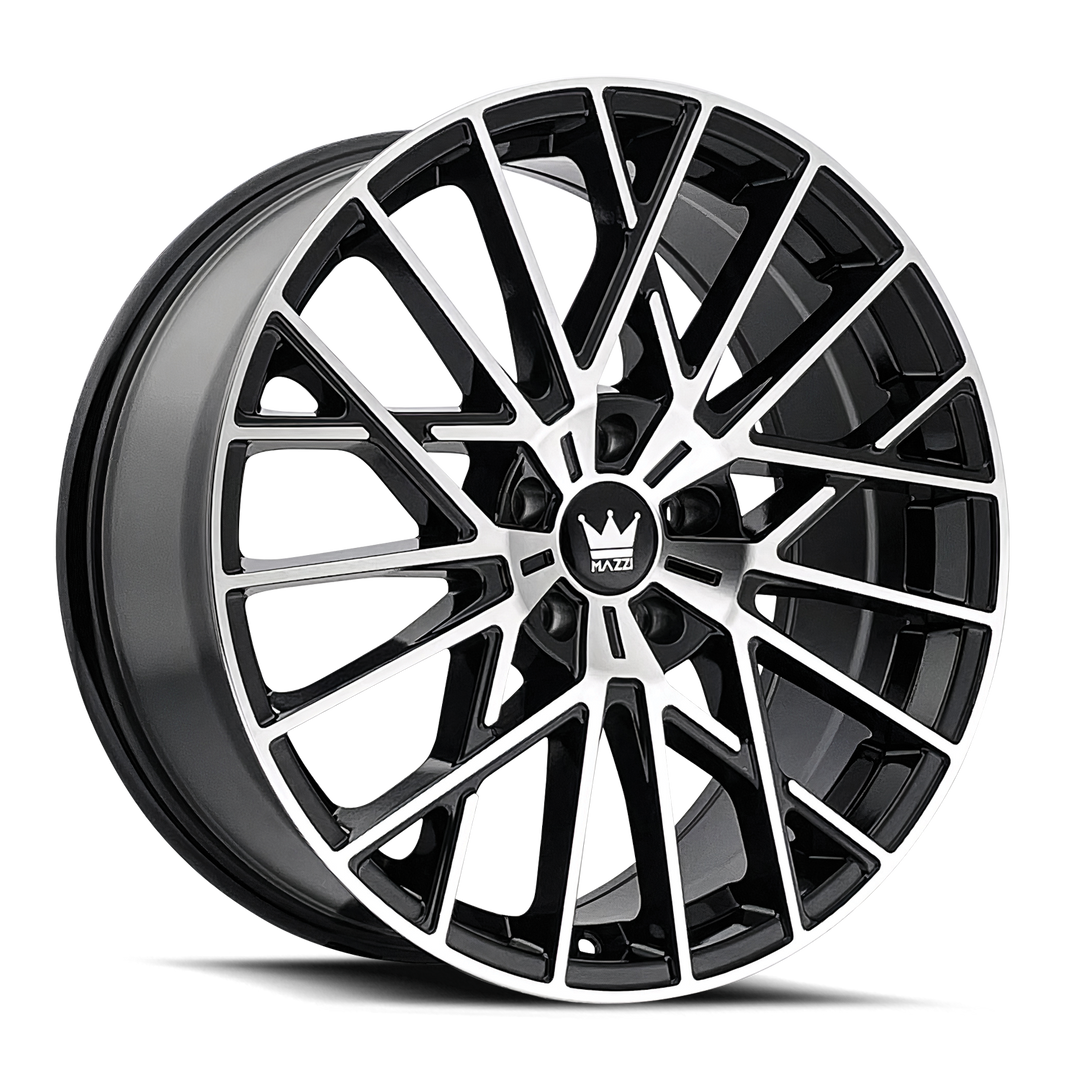 Mazzi Jinx 378 20x8.5 5x120 38 72.56 Gloss Black Machined