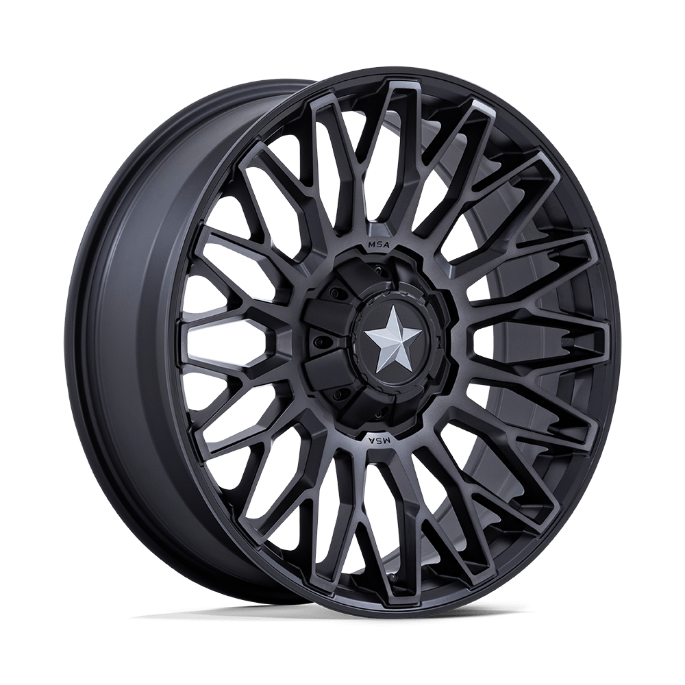 MSA Offroad Wheels M50 Clubber 14x7 4x137 / 4x156 10 110.1 Matte Black Ddt
