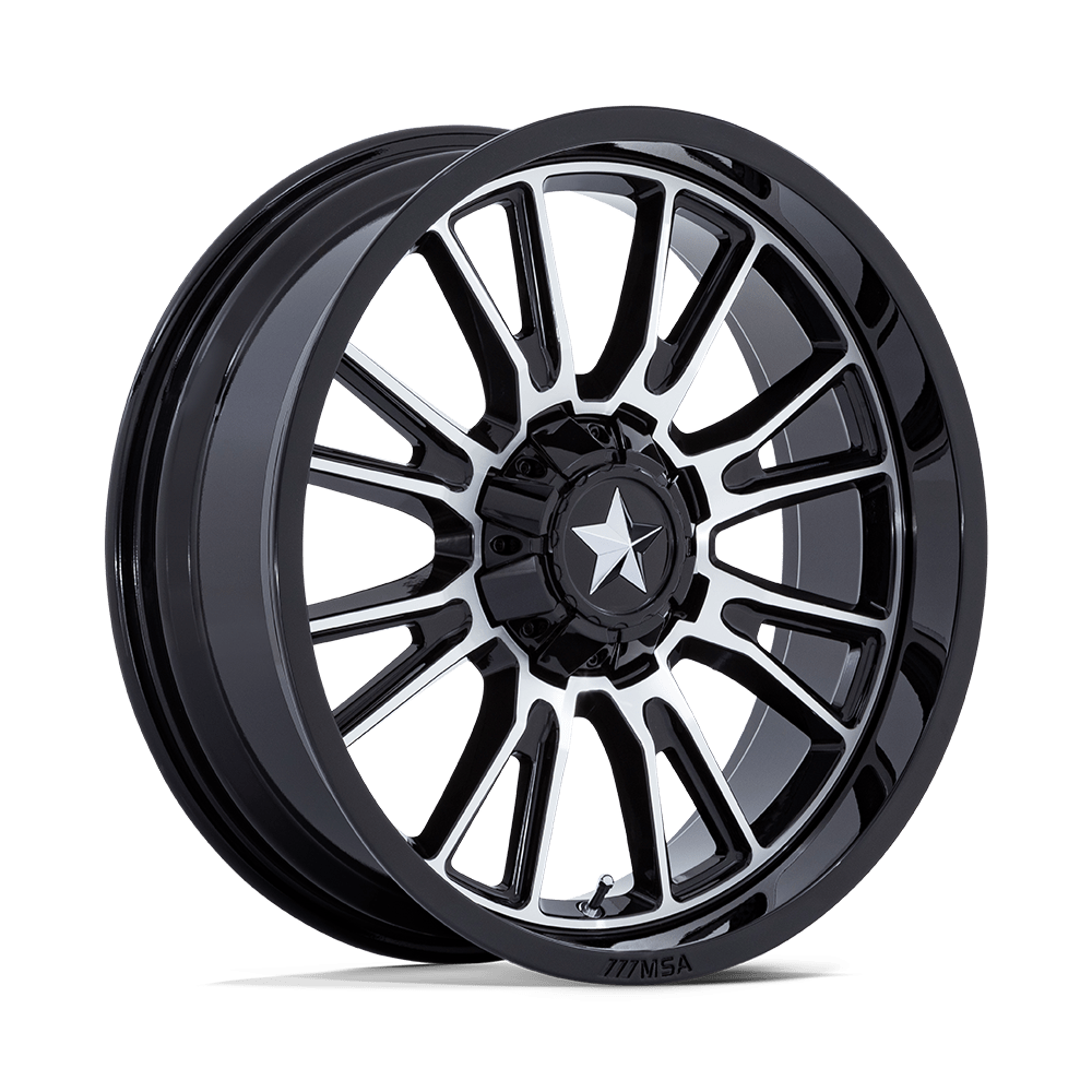 MSA Offroad Wheels M51 Thunderlips 14x7 4x137 / 4x156 10 110.1 Gloss Black Machined