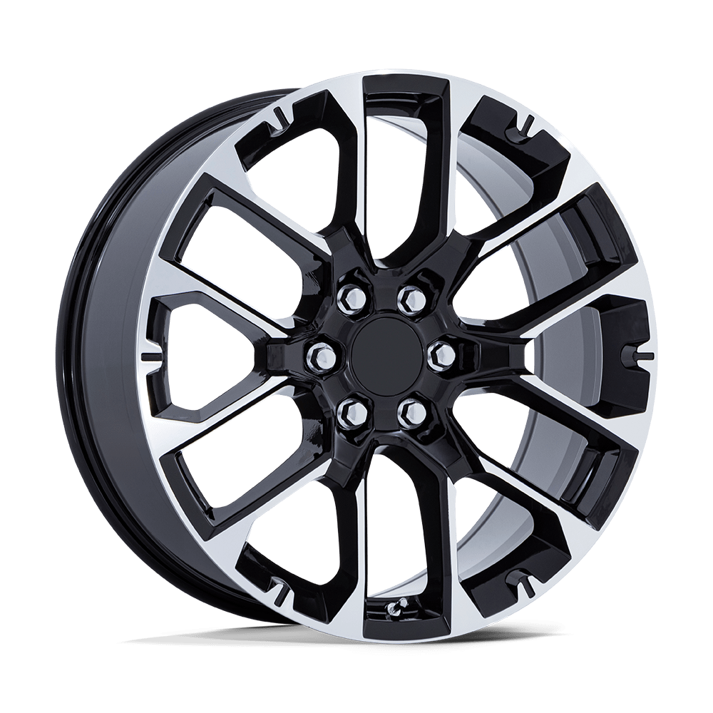Performance Replicas Pr224 22x9 6x139.7 28 78.1 Gloss Black With Machined Face