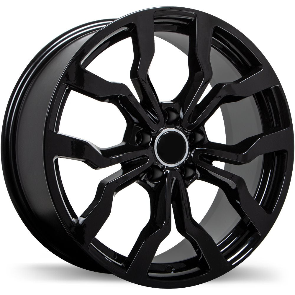 REPLIKA R152A 19X8.5 5X112MM +35 66.5 GLOSS BLACK - TheWheelShop.ca