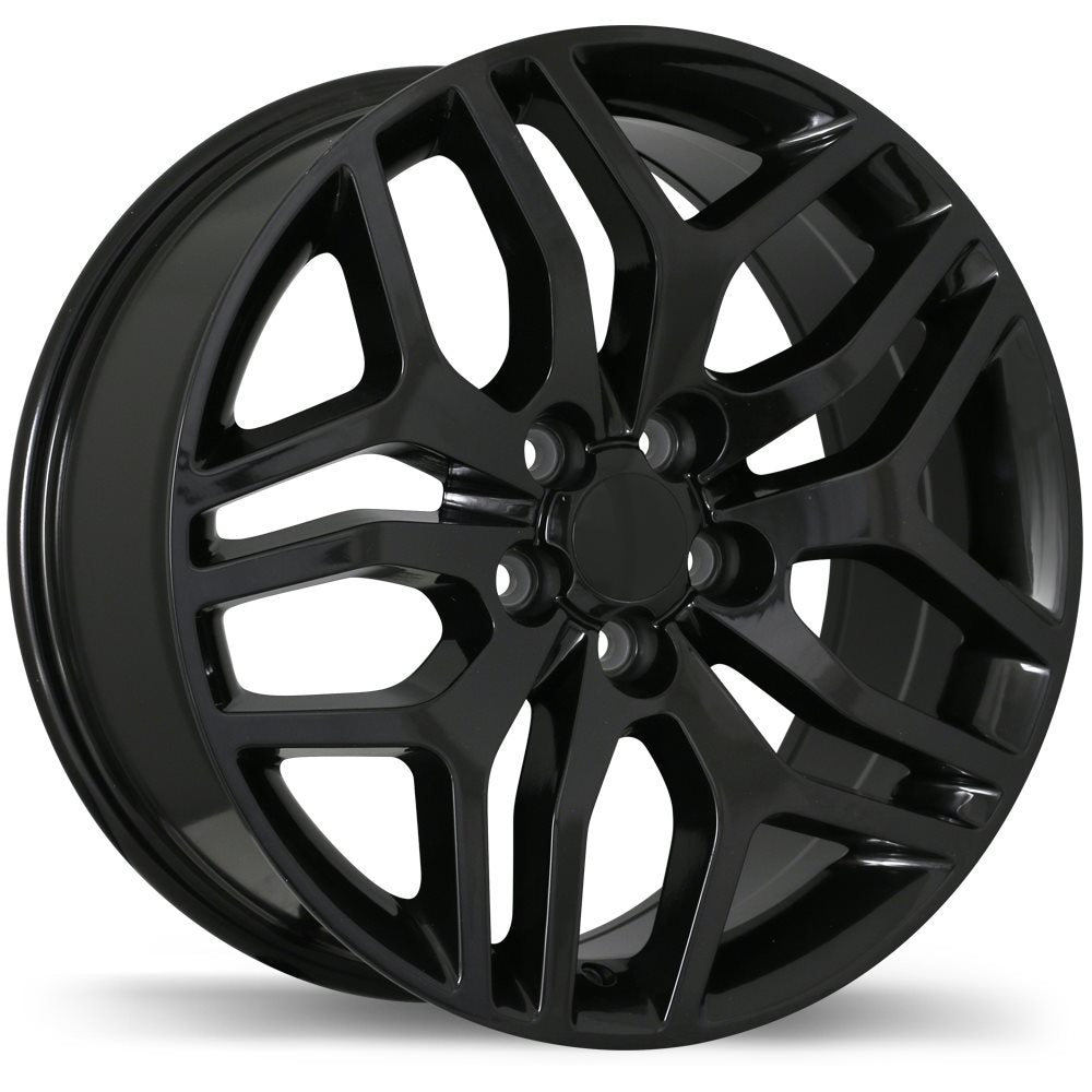 REPLIKA R189 20X8.5 5X108MM +45 63.4 GLOSS BLACK - TheWheelShop.ca