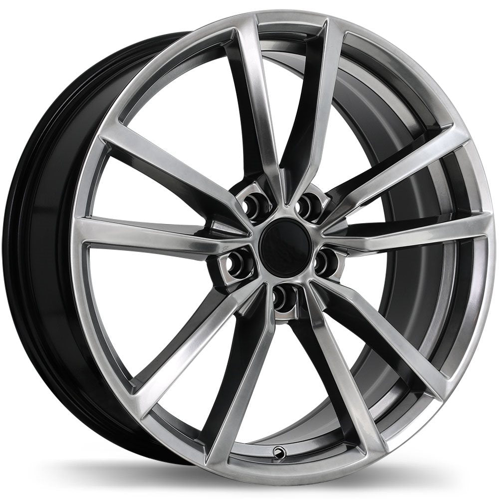REPLIKA R195 17X7.5 5X112MM +45 66.5 DARK HYPER SILVER - TheWheelShop.ca