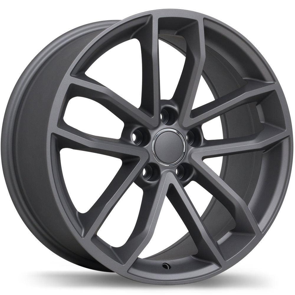 REPLIKA R199 18X8.5 5X112MM +35 66.5 MATTE GUNMETAL - TheWheelShop.ca
