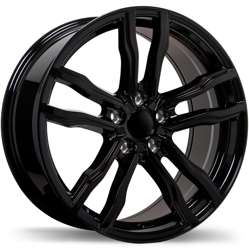 REPLIKA R200 19X9.0 5X120MM +45 74.1 GLOSS BLACK - TheWheelShop.ca