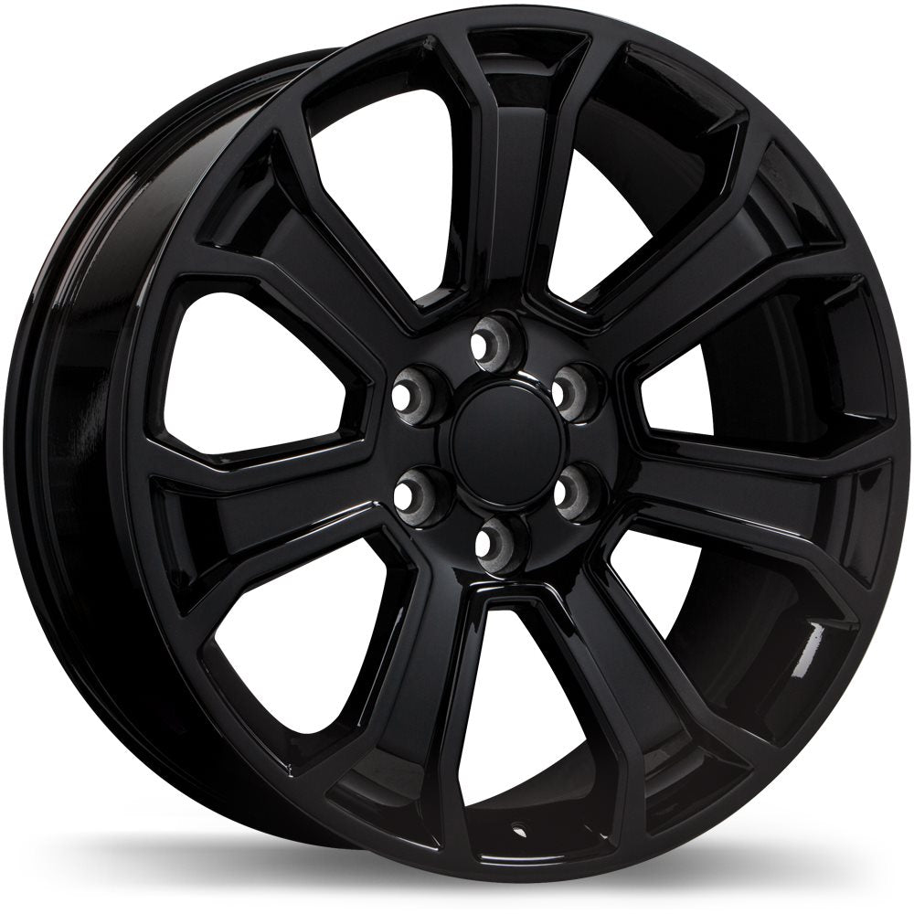 REPLIKA R204 20X9.0 6X139.7MM +24 78.1 GLOSS BLACK - TheWheelShop.ca