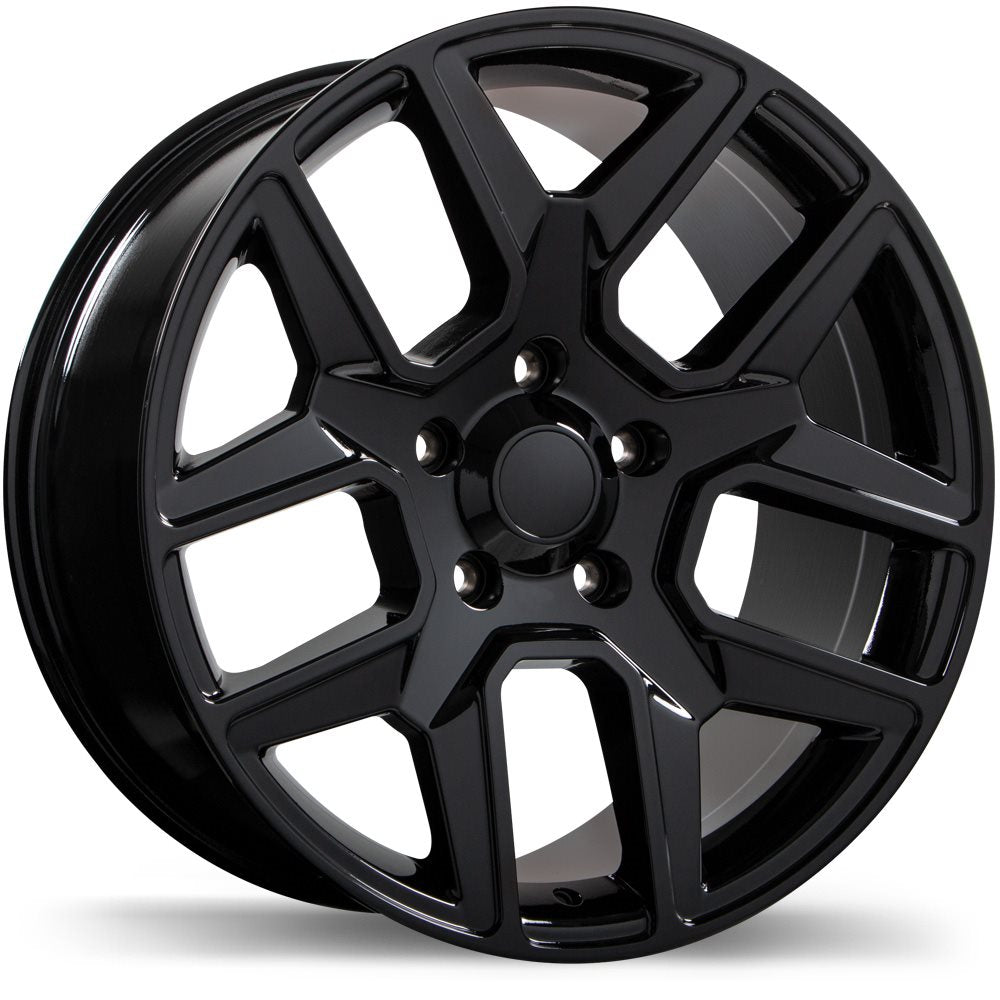 Replika R220 20x9.0 5x139.7mm +18 77.8 Gloss Black – The Wheel Shop CA INC