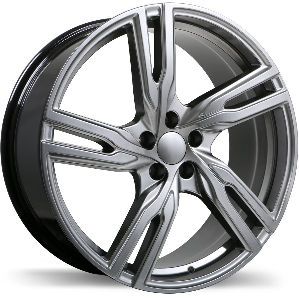 REPLIKA R221 18X8.0 5X108MM +50 63.4 DARK HYPER SILVER - TheWheelShop.ca