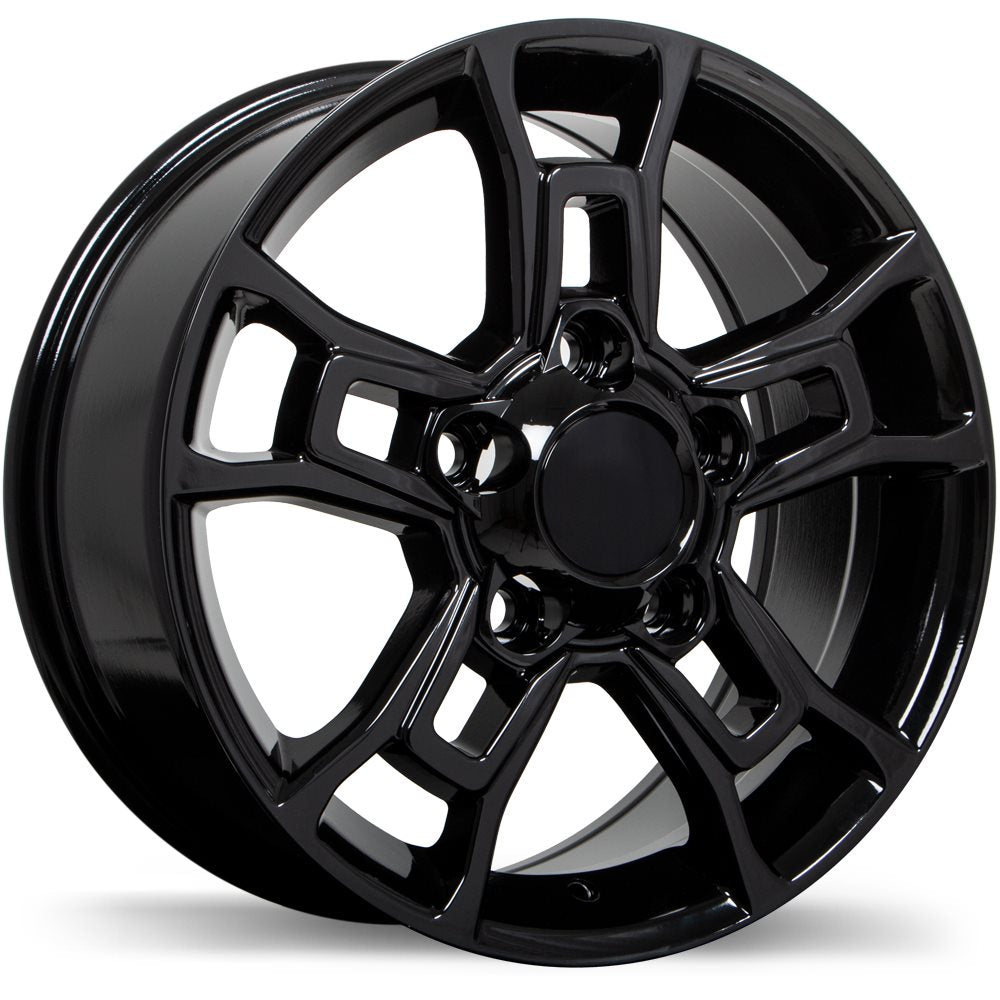 REPLIKA R225 18X8.0 5X150MM +60 110.1 GLOSS BLACK - TheWheelShop.ca
