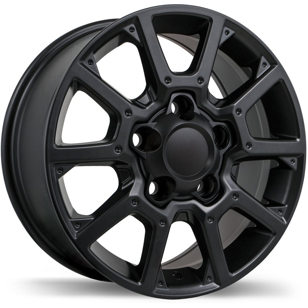 REPLIKA R226 18X8.0 5X150MM +60 110.1 SATIN BLACK - TheWheelShop.ca