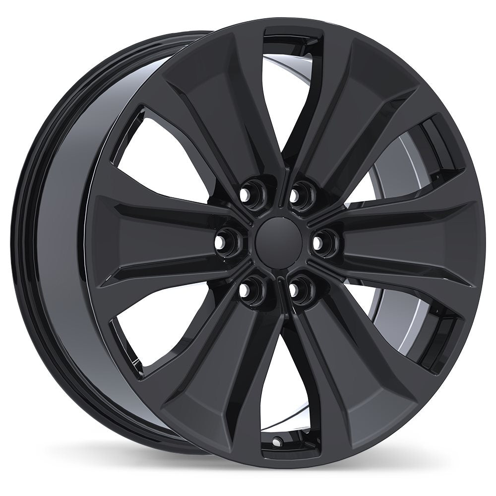REPLIKA R250 20X8.5 6X135MM +44 87.1 GLOSS BLACK - TheWheelShop.ca
