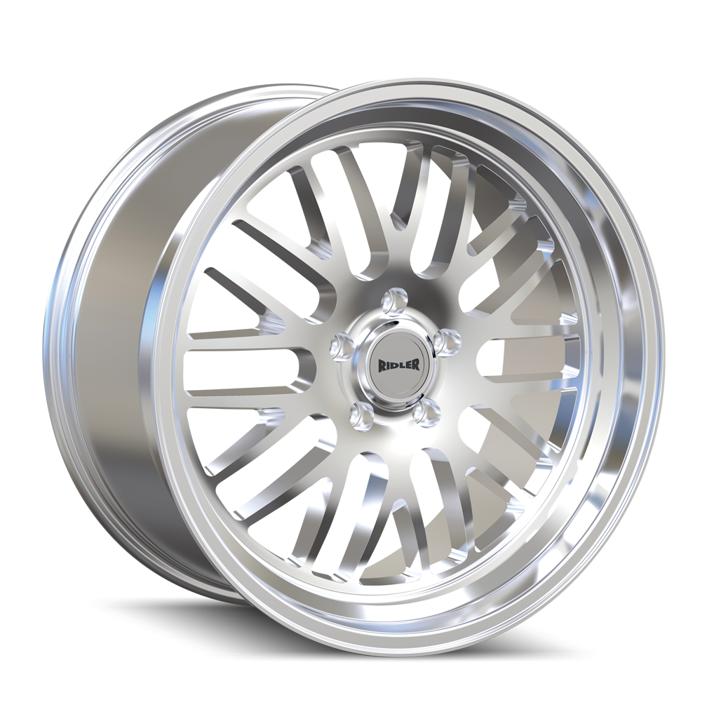 RIDLER 607 18x8 5x120.65  0 83.82 POLISHED - TheWheelShop.ca