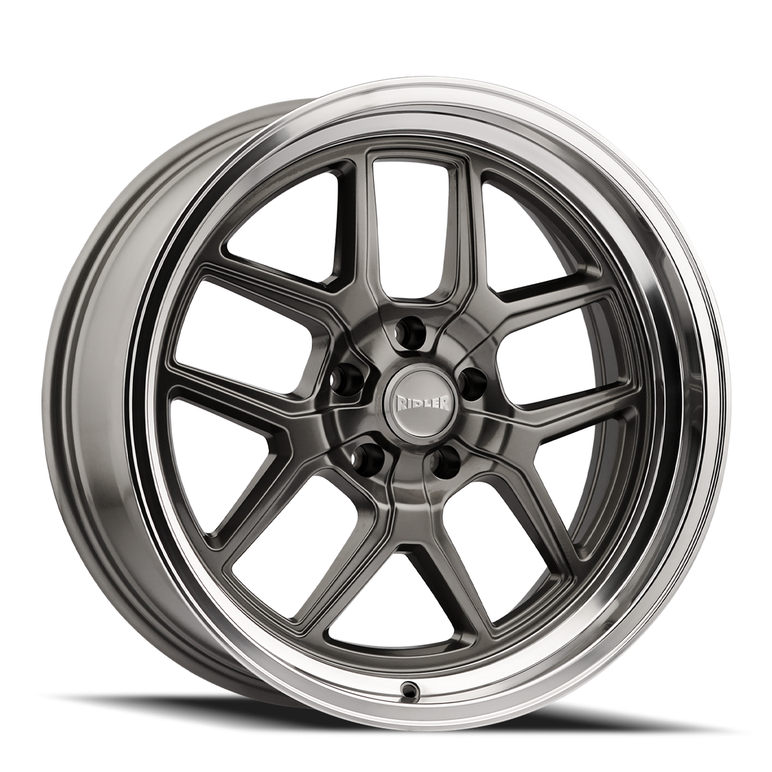 Ridler 610 17x8 5x127 0 83.82 Gloss Grey Polished