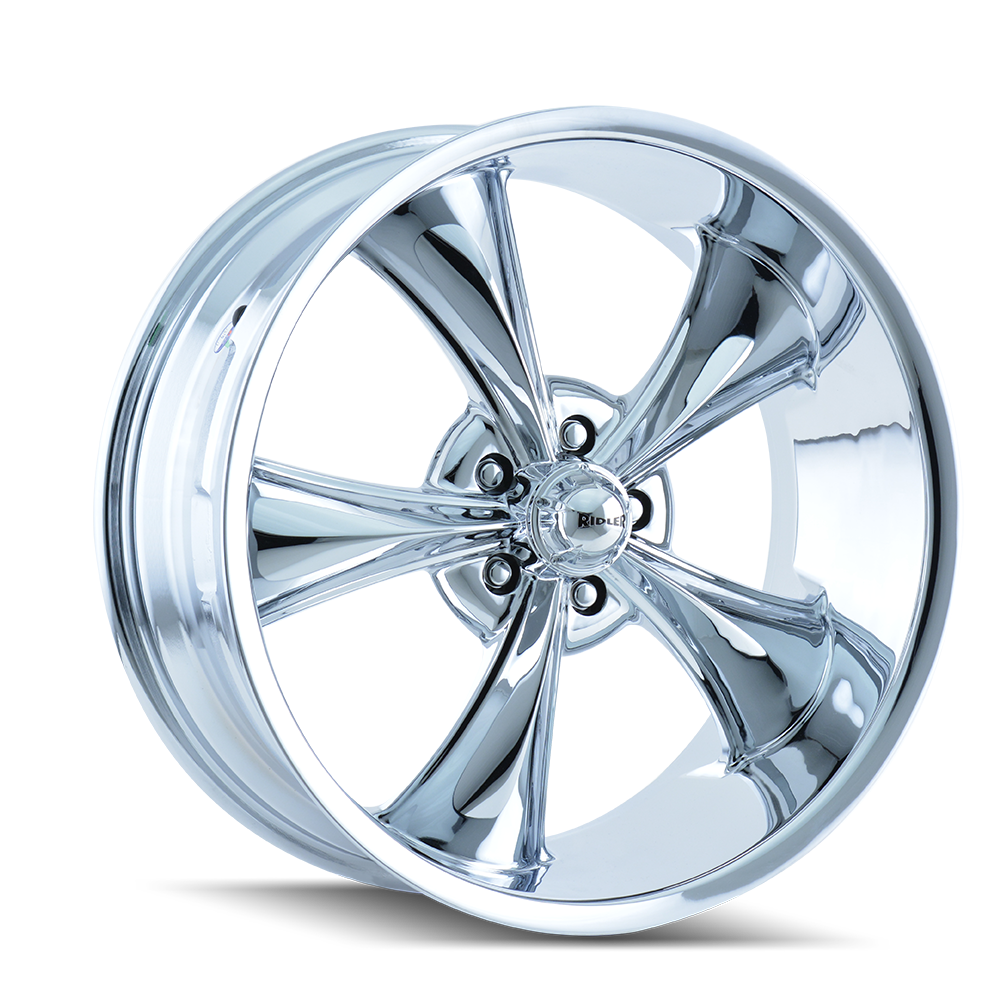 RIDLER 695 18x8 5x120.65  0 83.82 CHROME - TheWheelShop.ca