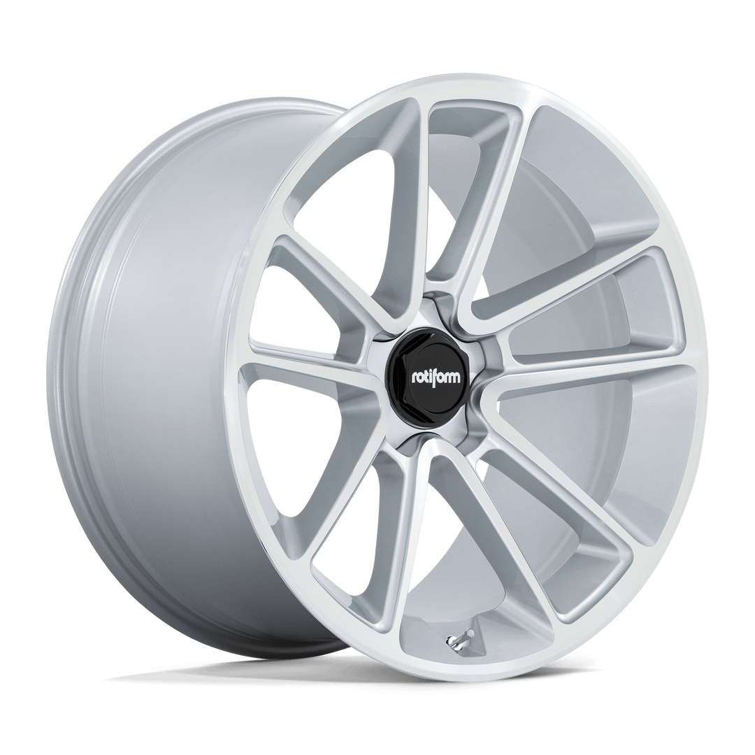 Rotiform 1PC R192 BTL 22x12 5x120 15 74.1 Gloss Silver With Machined Face