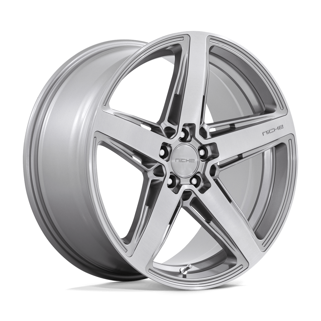 Niche 1PC M270 Teramo 20x9 5x120 38 72.56 Anthracite Brushed Face Tint Clear