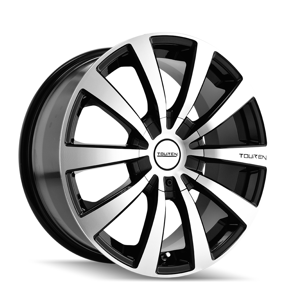 TOUREN TR3 3130 17x7 5x105 5x114.3 40 72.62 BLACK/MACHINED FACE/MACHINED LIP - TheWheelShop.ca
