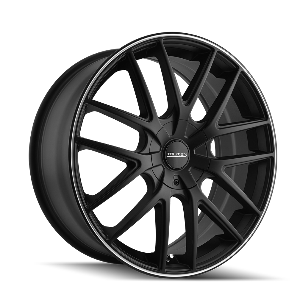 TOUREN TR60 3260 18x8 5x100 5x114.3 40 72.62 MATTE BLACK/MACHINED RING - TheWheelShop.ca